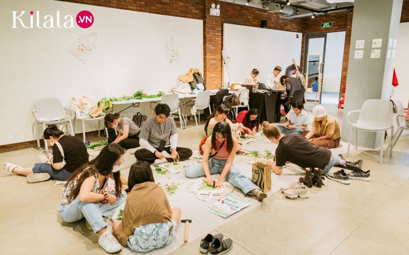 workshop in lá in hoa